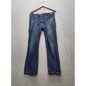 Hollister Men Jeans 31X30 Blue Denim Huntington Low Rise‎ Slim Straight Logo 29"